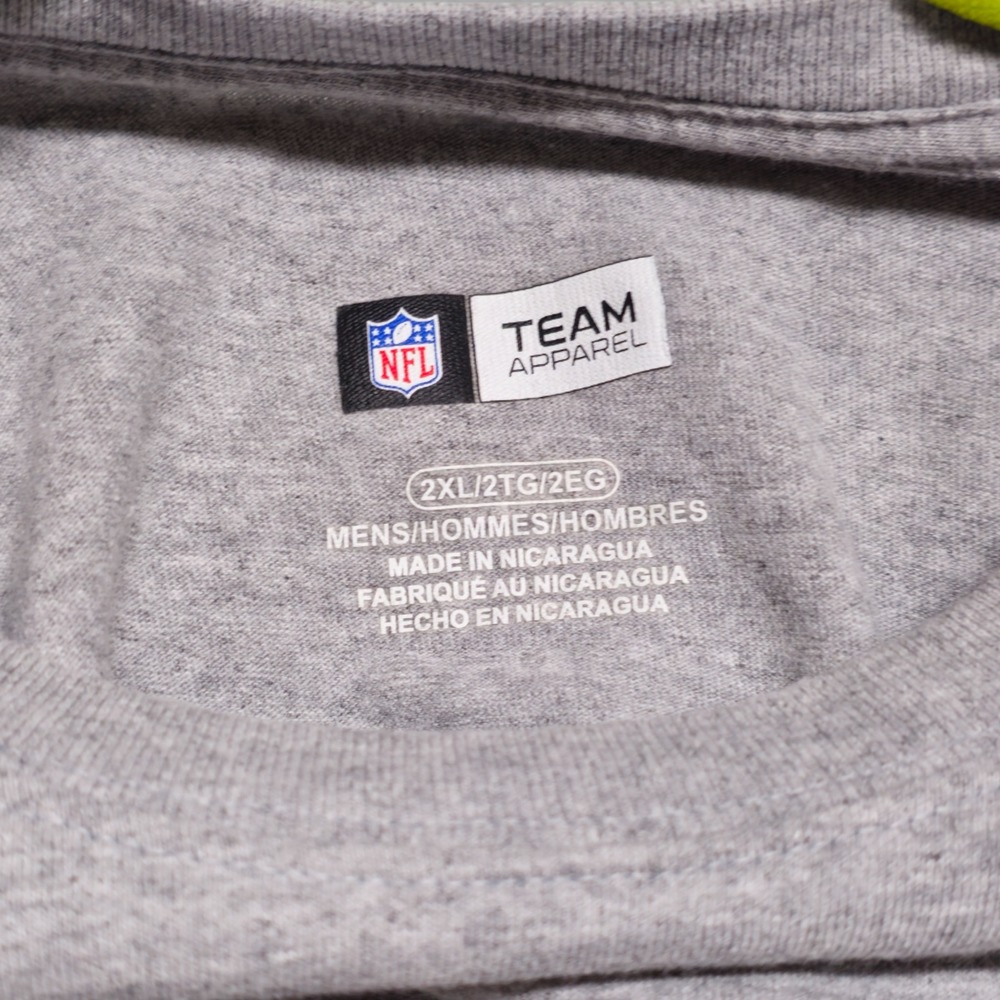 Green Bay Packers‎ NFL Team Apparel Men's 2XL Gray T Shirt Football - Picture 2 of 5